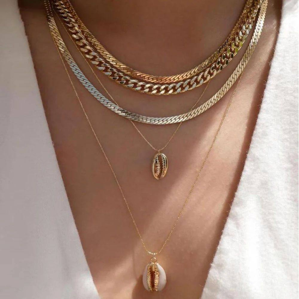 Vintage Gold Multi-style Necklaces For Women