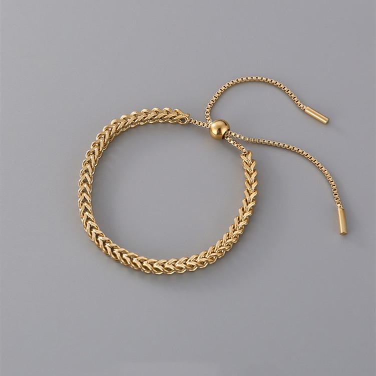 Fashion Simple Style T-shaped Pendant Titanium Steel 18K Gold Plating